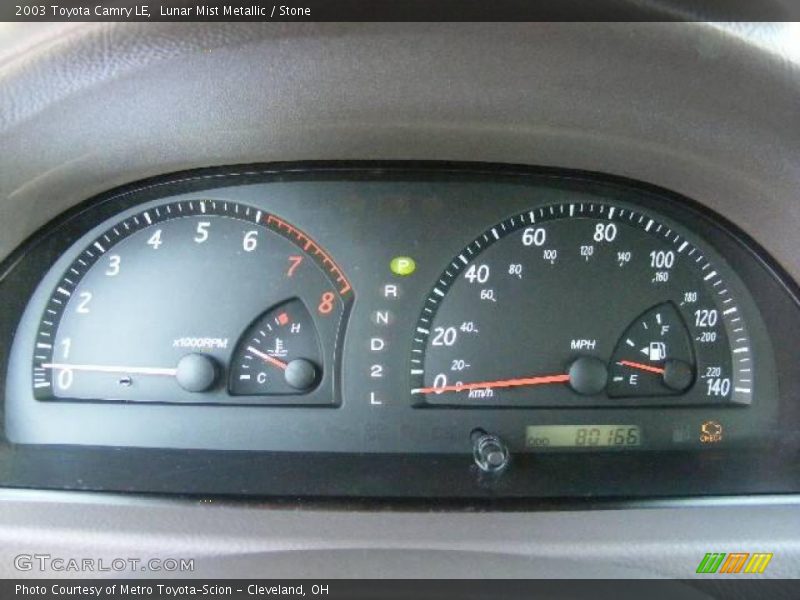 Lunar Mist Metallic / Stone 2003 Toyota Camry LE