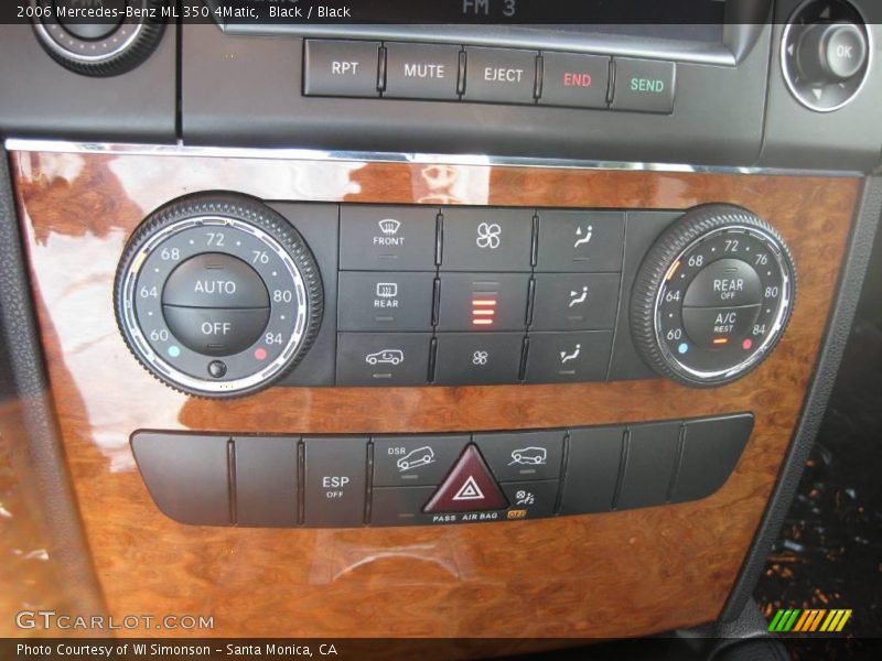 Black / Black 2006 Mercedes-Benz ML 350 4Matic