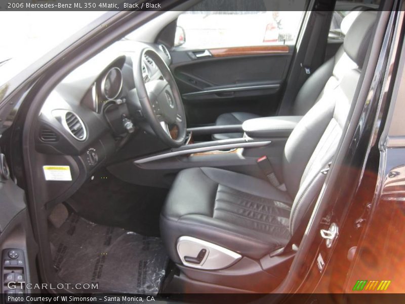 Black / Black 2006 Mercedes-Benz ML 350 4Matic