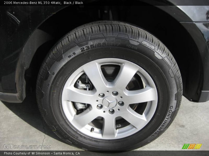 Black / Black 2006 Mercedes-Benz ML 350 4Matic