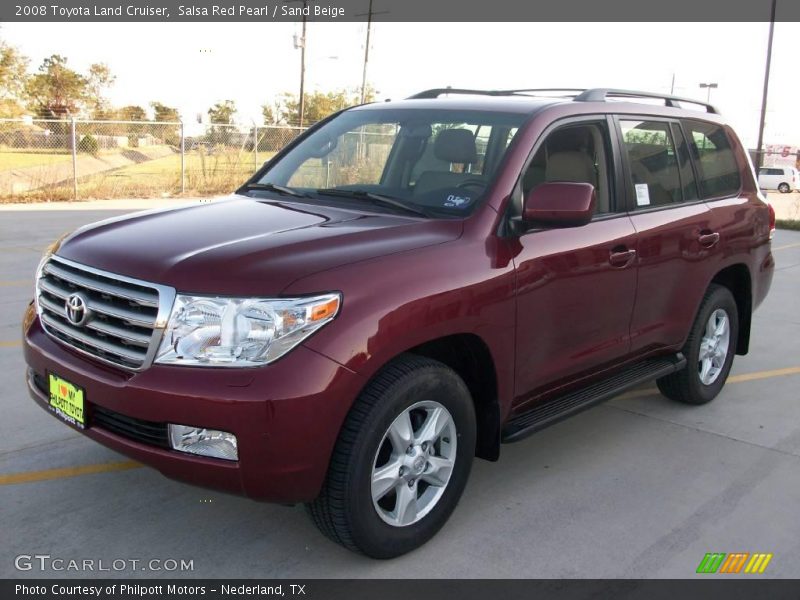 Salsa Red Pearl / Sand Beige 2008 Toyota Land Cruiser