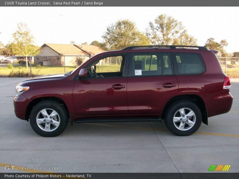 Salsa Red Pearl / Sand Beige 2008 Toyota Land Cruiser