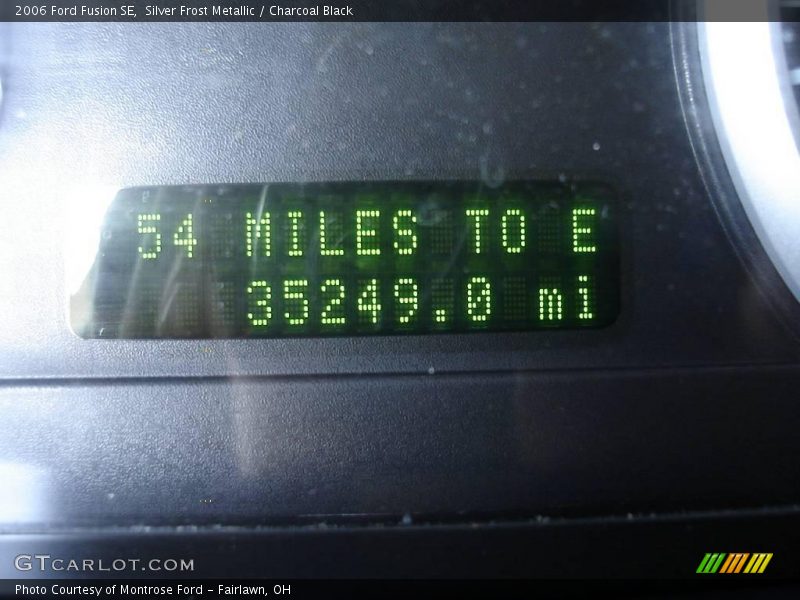 Silver Frost Metallic / Charcoal Black 2006 Ford Fusion SE