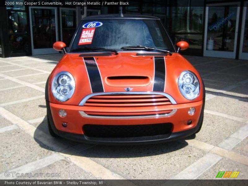 Hot Orange Metallic / Panther Black 2006 Mini Cooper S Convertible