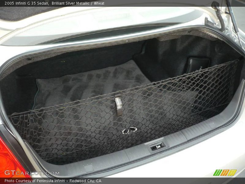 Brilliant Silver Metallic / Wheat 2005 Infiniti G 35 Sedan