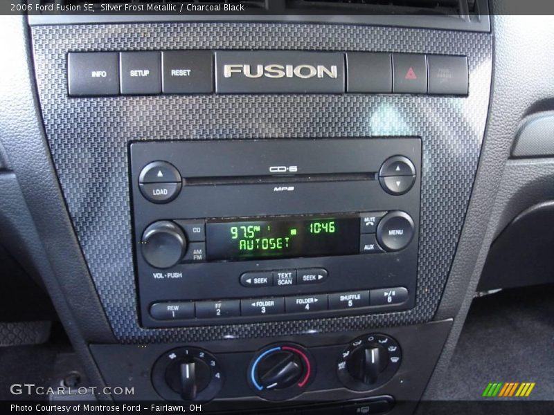 Silver Frost Metallic / Charcoal Black 2006 Ford Fusion SE