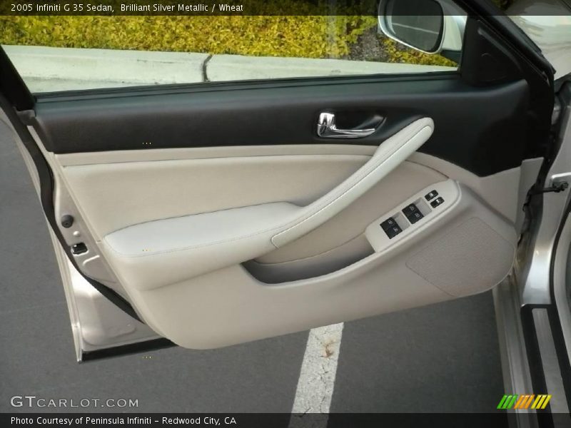 Brilliant Silver Metallic / Wheat 2005 Infiniti G 35 Sedan