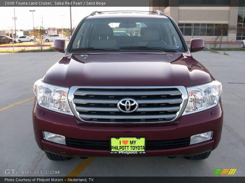 Salsa Red Pearl / Sand Beige 2008 Toyota Land Cruiser