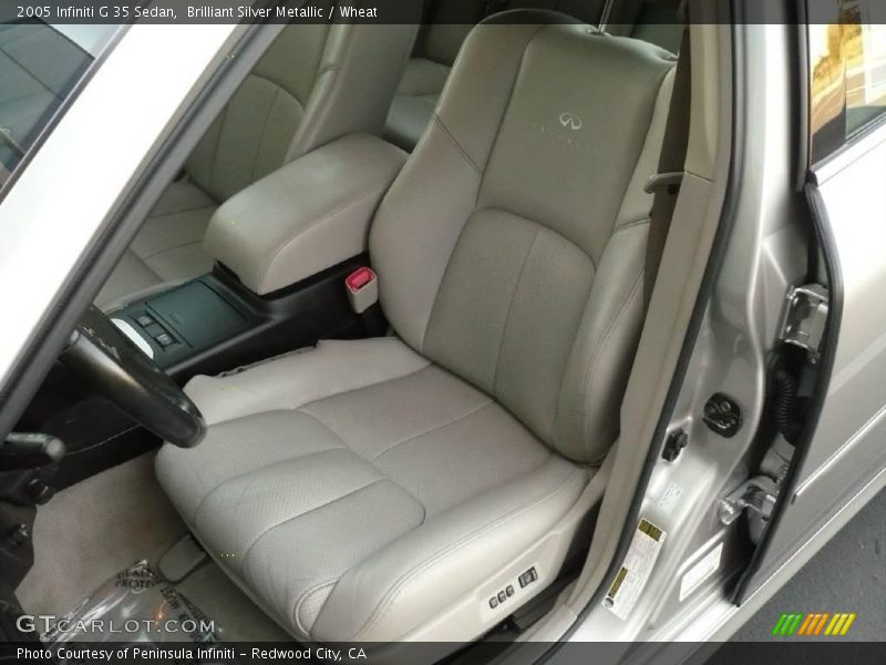 Brilliant Silver Metallic / Wheat 2005 Infiniti G 35 Sedan