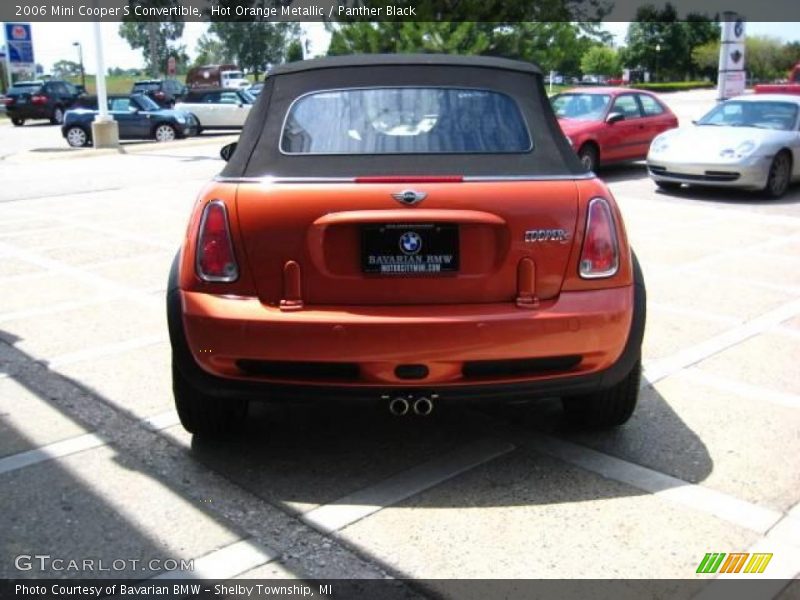 Hot Orange Metallic / Panther Black 2006 Mini Cooper S Convertible