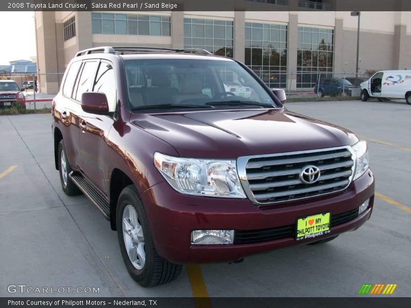 Salsa Red Pearl / Sand Beige 2008 Toyota Land Cruiser