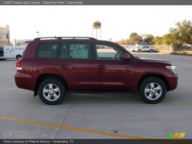Salsa Red Pearl / Sand Beige 2008 Toyota Land Cruiser