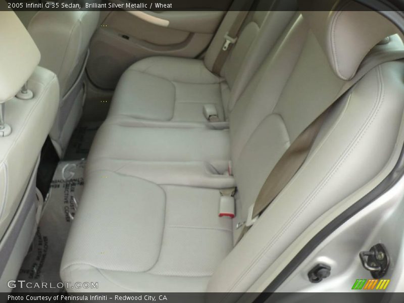 Brilliant Silver Metallic / Wheat 2005 Infiniti G 35 Sedan