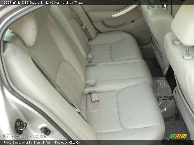 Brilliant Silver Metallic / Wheat 2005 Infiniti G 35 Sedan