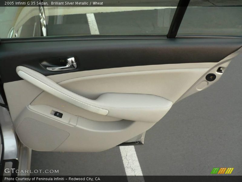 Brilliant Silver Metallic / Wheat 2005 Infiniti G 35 Sedan