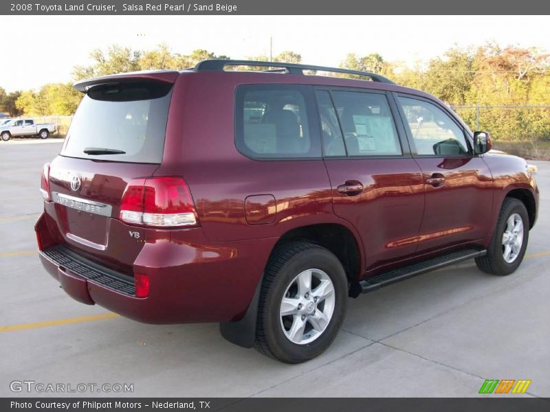 Salsa Red Pearl / Sand Beige 2008 Toyota Land Cruiser