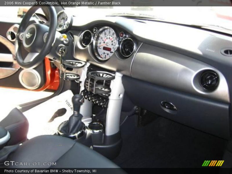 Hot Orange Metallic / Panther Black 2006 Mini Cooper S Convertible