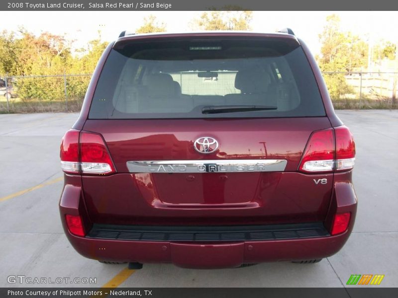 Salsa Red Pearl / Sand Beige 2008 Toyota Land Cruiser