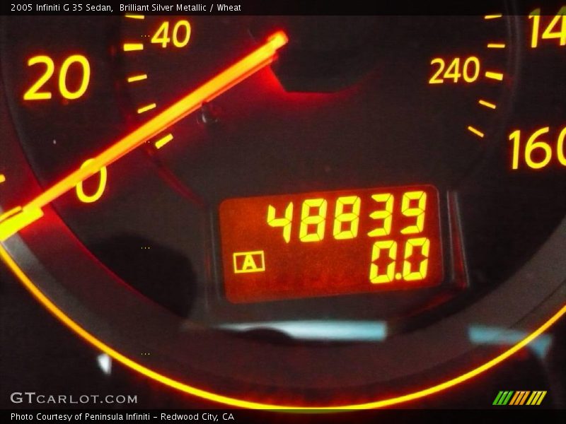 Brilliant Silver Metallic / Wheat 2005 Infiniti G 35 Sedan