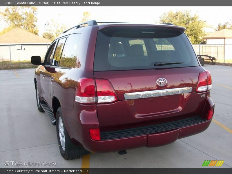Salsa Red Pearl / Sand Beige 2008 Toyota Land Cruiser