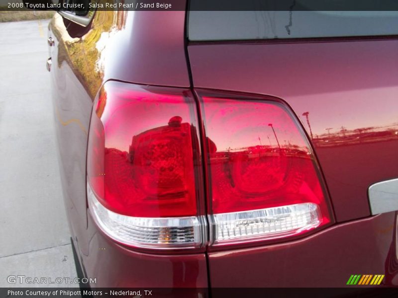 Salsa Red Pearl / Sand Beige 2008 Toyota Land Cruiser