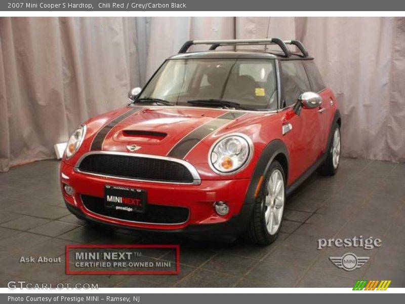 Chili Red / Grey/Carbon Black 2007 Mini Cooper S Hardtop