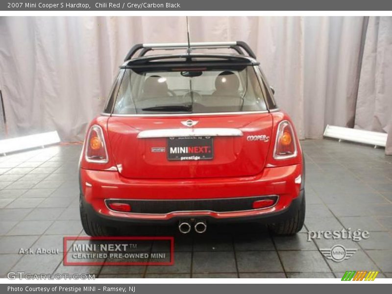 Chili Red / Grey/Carbon Black 2007 Mini Cooper S Hardtop