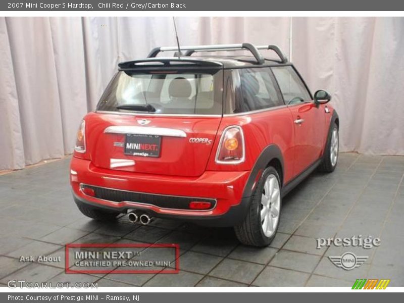 Chili Red / Grey/Carbon Black 2007 Mini Cooper S Hardtop