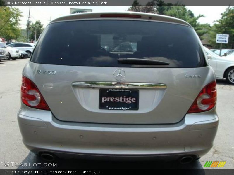 Pewter Metallic / Black 2007 Mercedes-Benz R 350 4Matic
