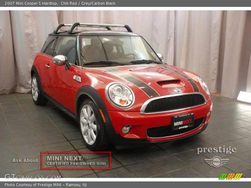 Chili Red / Grey/Carbon Black 2007 Mini Cooper S Hardtop