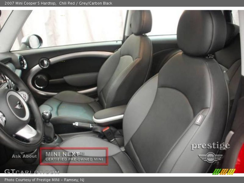 Chili Red / Grey/Carbon Black 2007 Mini Cooper S Hardtop