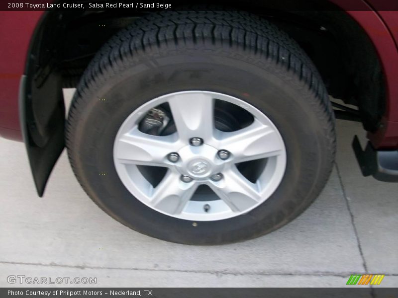 Salsa Red Pearl / Sand Beige 2008 Toyota Land Cruiser