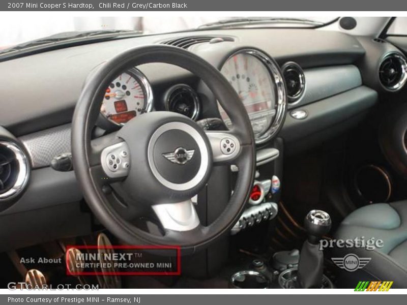 Chili Red / Grey/Carbon Black 2007 Mini Cooper S Hardtop