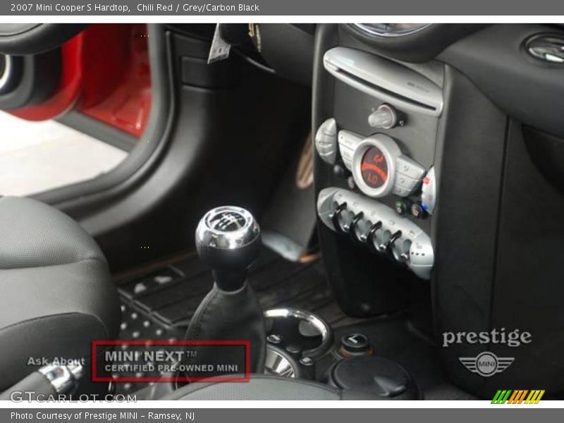 Chili Red / Grey/Carbon Black 2007 Mini Cooper S Hardtop