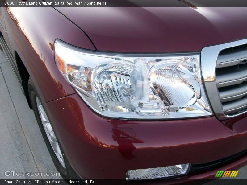 Salsa Red Pearl / Sand Beige 2008 Toyota Land Cruiser