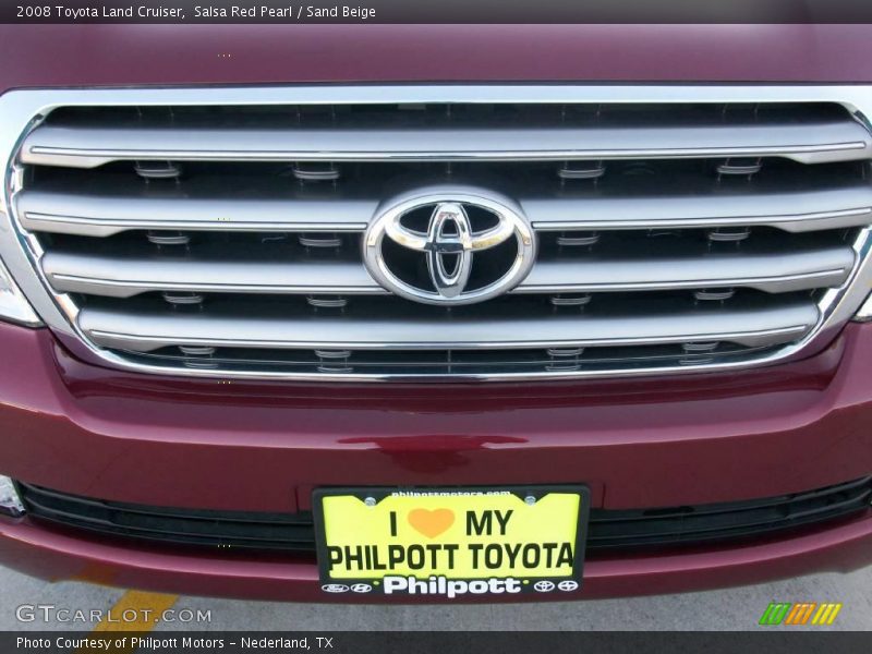 Salsa Red Pearl / Sand Beige 2008 Toyota Land Cruiser