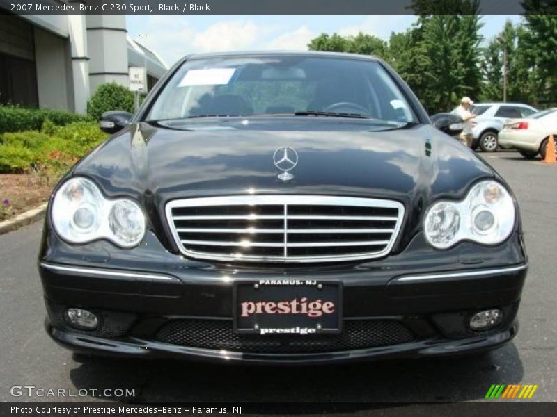 Black / Black 2007 Mercedes-Benz C 230 Sport