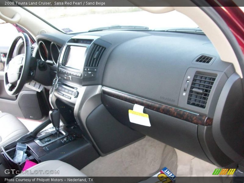 Salsa Red Pearl / Sand Beige 2008 Toyota Land Cruiser