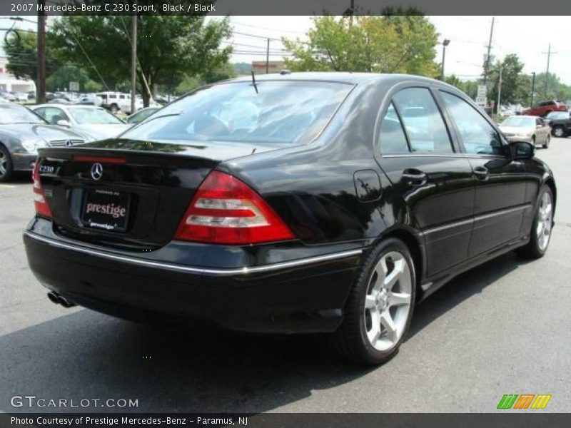 Black / Black 2007 Mercedes-Benz C 230 Sport