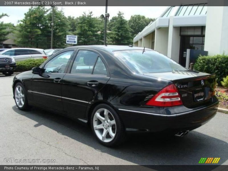Black / Black 2007 Mercedes-Benz C 230 Sport
