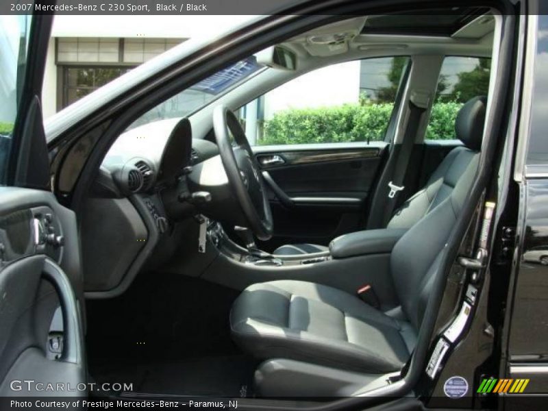 Black / Black 2007 Mercedes-Benz C 230 Sport