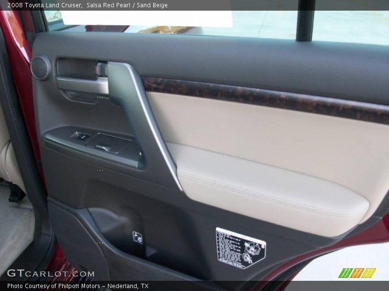 Salsa Red Pearl / Sand Beige 2008 Toyota Land Cruiser