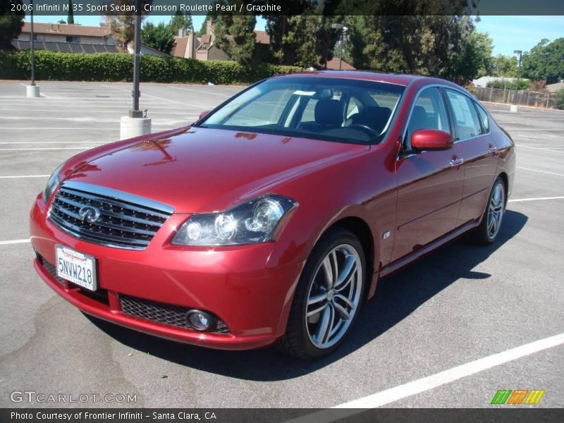 Crimson Roulette Pearl / Graphite 2006 Infiniti M 35 Sport Sedan