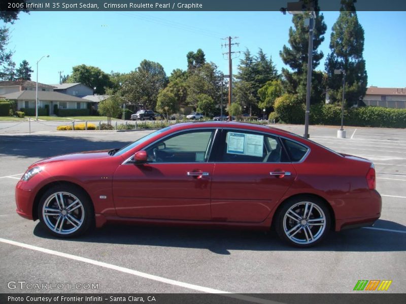 Crimson Roulette Pearl / Graphite 2006 Infiniti M 35 Sport Sedan