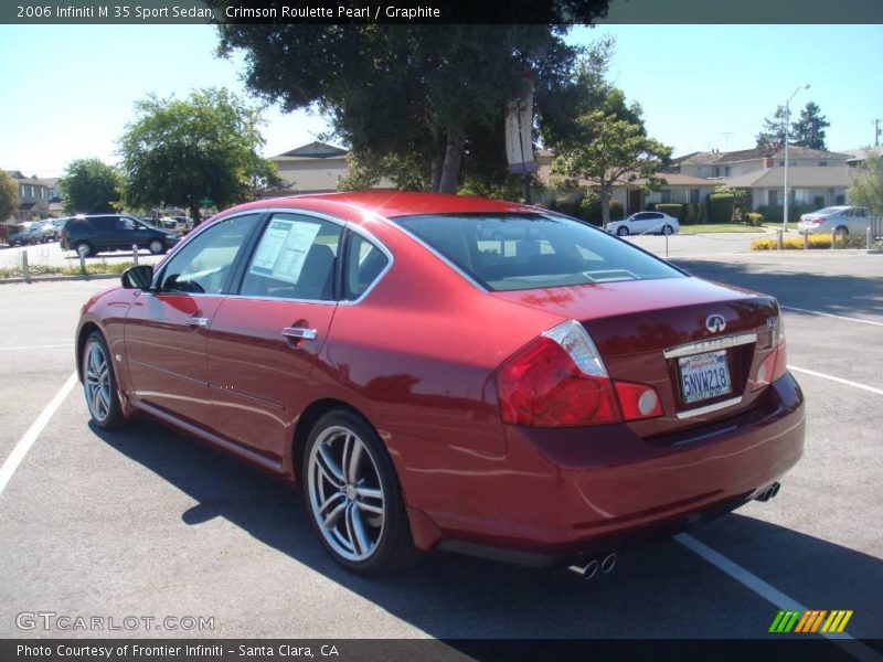 Crimson Roulette Pearl / Graphite 2006 Infiniti M 35 Sport Sedan