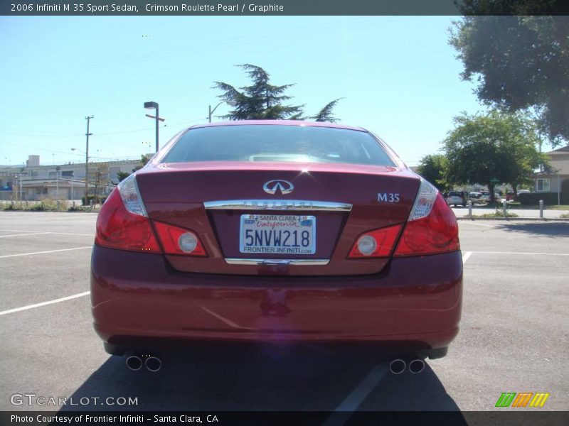 Crimson Roulette Pearl / Graphite 2006 Infiniti M 35 Sport Sedan