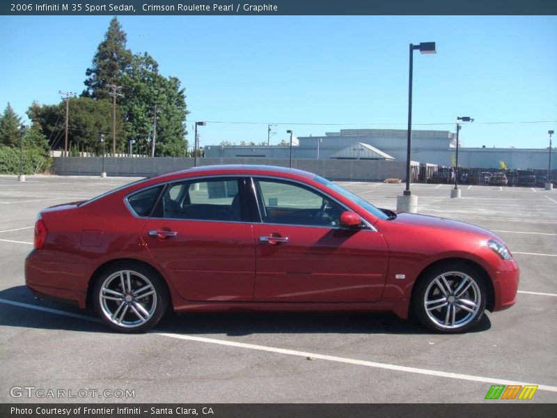 Crimson Roulette Pearl / Graphite 2006 Infiniti M 35 Sport Sedan