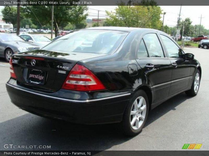 Black / Black 2007 Mercedes-Benz C 280 4Matic Luxury