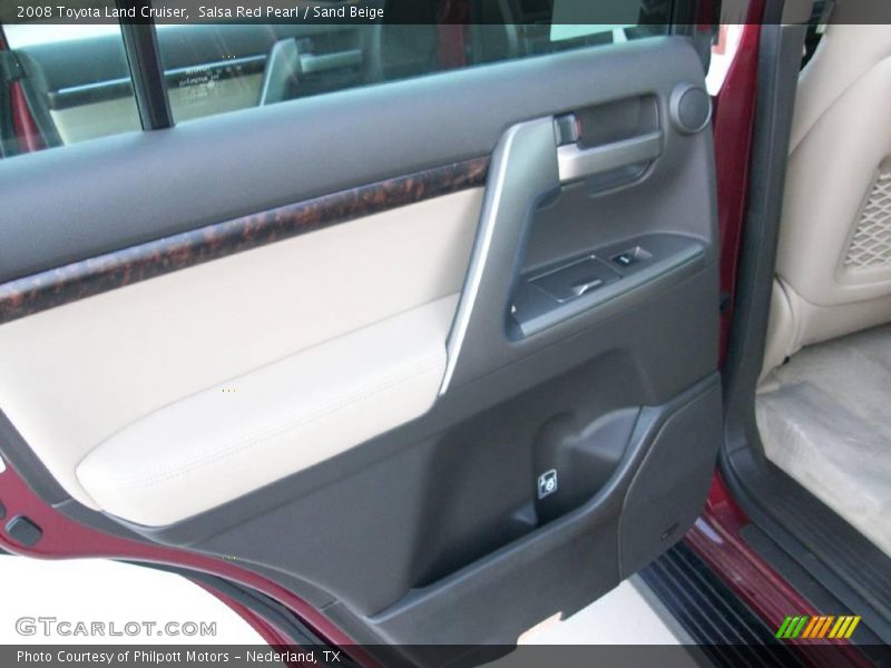 Salsa Red Pearl / Sand Beige 2008 Toyota Land Cruiser
