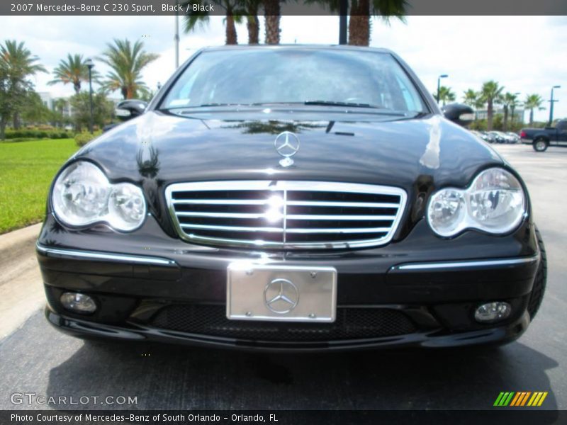 Black / Black 2007 Mercedes-Benz C 230 Sport